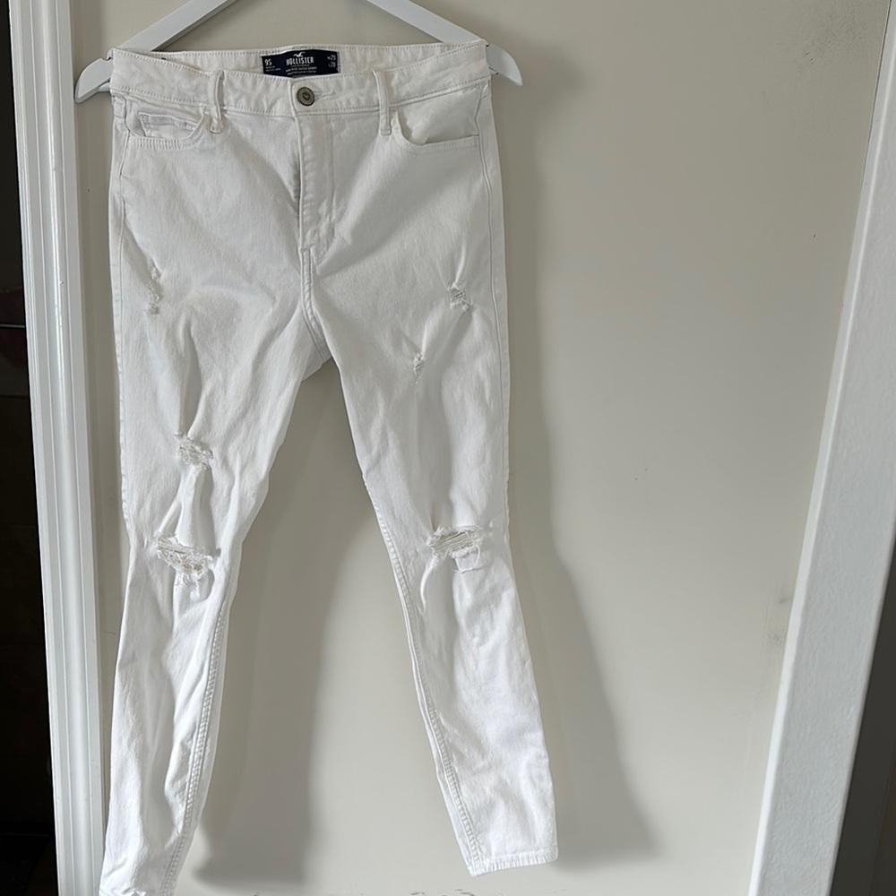 White Distressed Men's Jeans